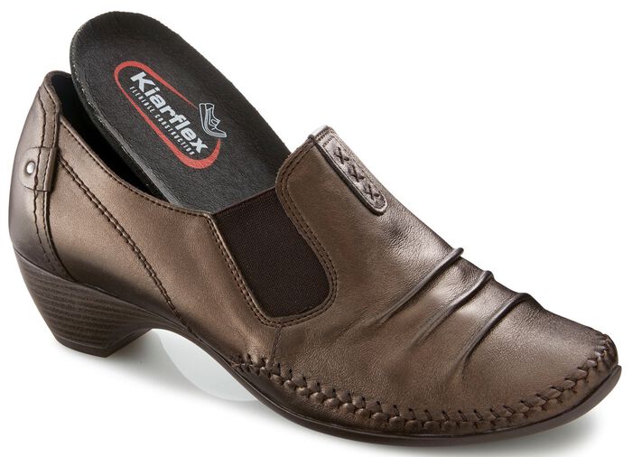 Mokassin-Trotteur mit Biesenzier BRONZE