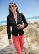 Blusenblazer mit Schulterpolstern 