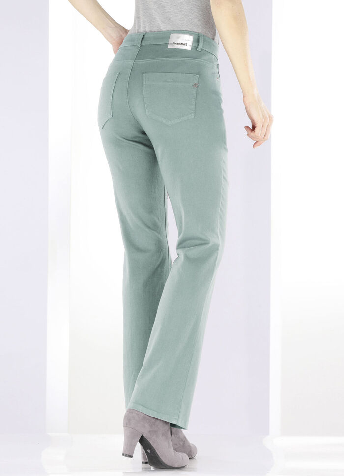 Magic-Jeans mit modisch weiterem Beinverlauf SALBEI