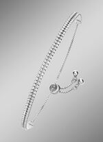 Elegantes doppelreihiges Armband mit synth. Zirkonia 