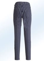 Jeans in aparter Streifendessinierung DUNKELBLAU-ECRU