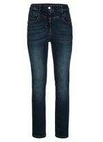 Jeans mit Glitzersteinchen und Ziern&auml;hten 