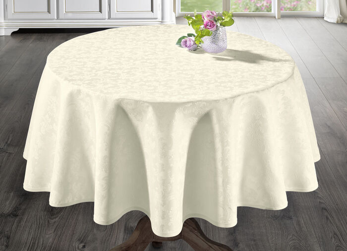 Bügelfreie Tischdecke mit Fleckschutz-Ausrüstung CHAMPAGNER