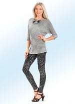 Leggings mit trendiger Tierfell-Dessinierung 