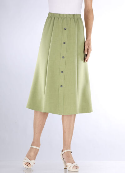 Rock mit Zierknopfblende 