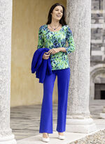 Jerseyhose mit ausgestellter Fußweite ROYALBLAU