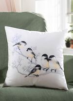 Kissenbezug mit Vogel- Motiv 