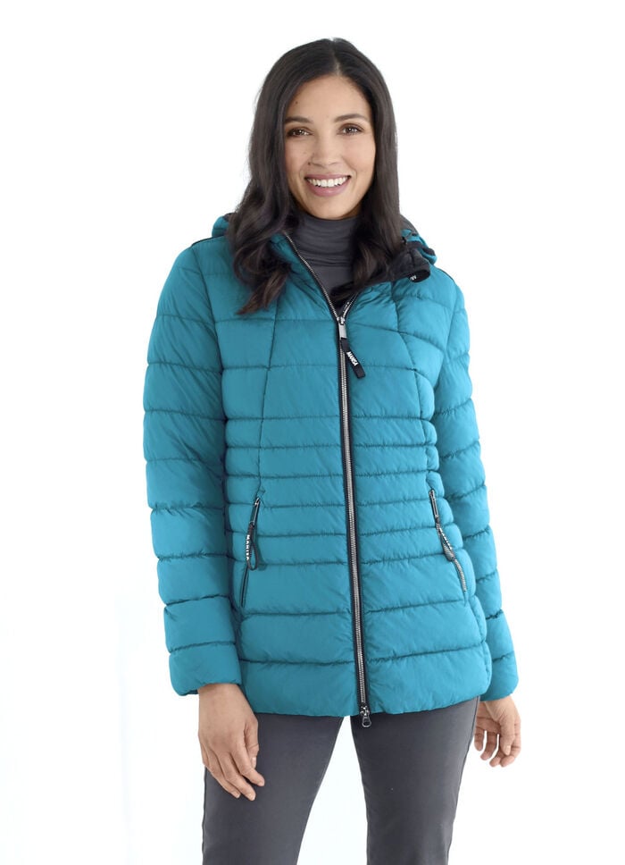 Funktionsjacke mit abnehmbarer Kapuze 