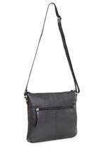 Laurina, Tasche, Damen, mit verstellbarem Umh&auml;ngeriemen SCHWARZ-BORDEAUX