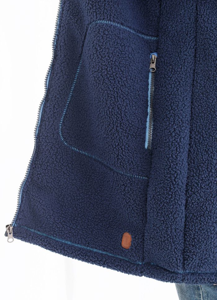 Kurzmantel mit gebondeter Pl&uuml;sch-Innenausstattung 