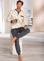 Zweierpack Schlafanz&uuml;ge mit Knopfleiste und B&uuml;ndchenabschl&uuml;ssen 