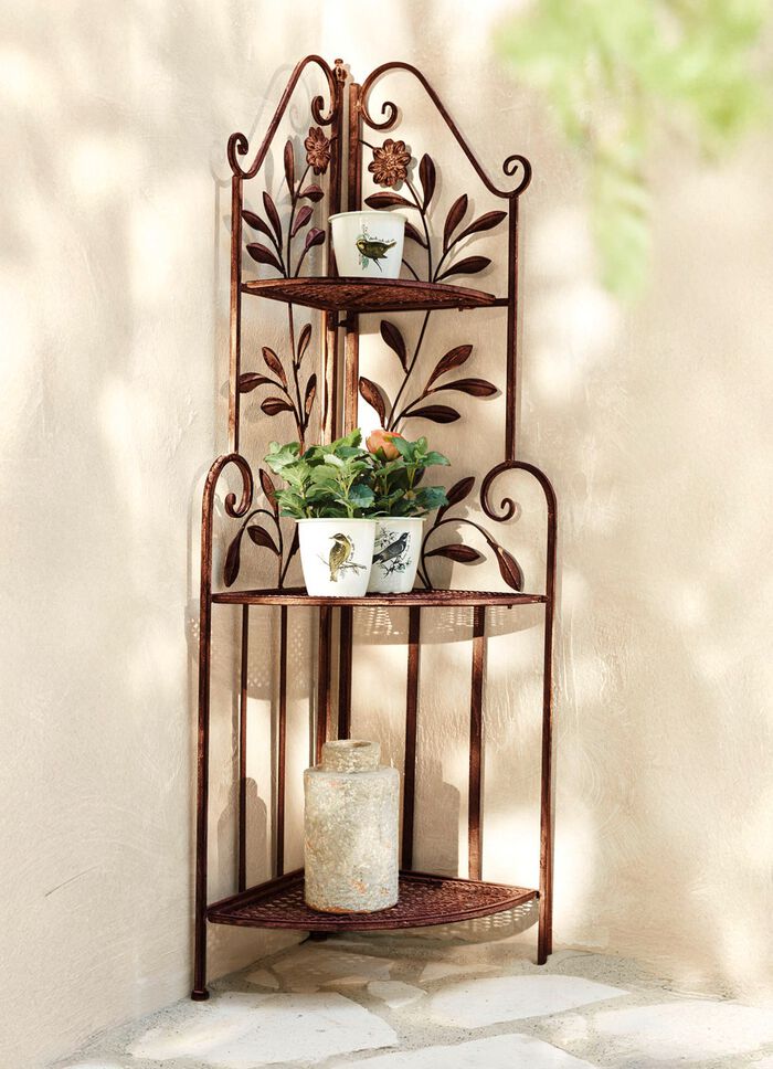 Wundersch&ouml;ne, verspielte Eisen-Regale BRAUN