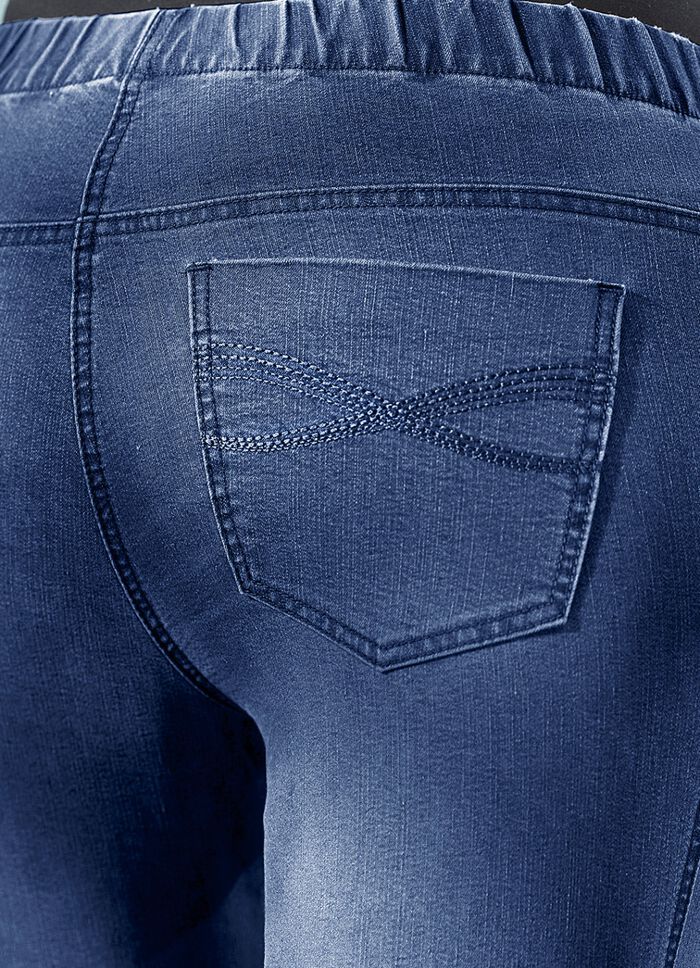 Jeansleggings mit dezenten Auswasch-Effekten JEANSBLAU
