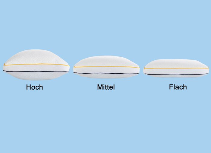 Kopfkissen mit Gelschaumflocken-F&uuml;llung 