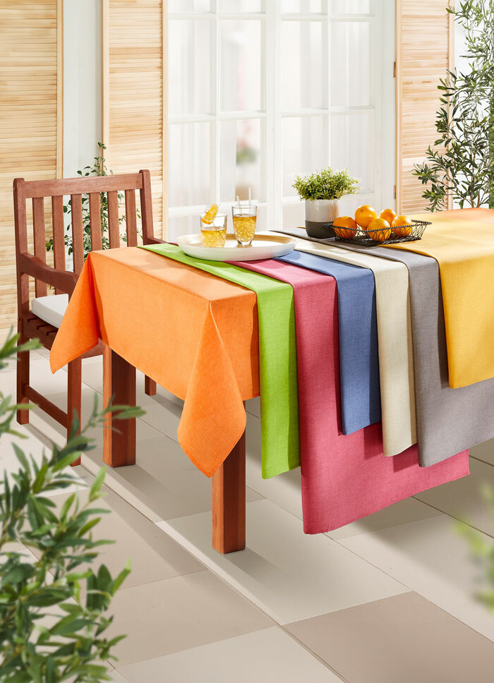 Tischdecke oder Sitzkissen für den Innen- und Außenbereich mit Fleckschutz-Ausrüstung 