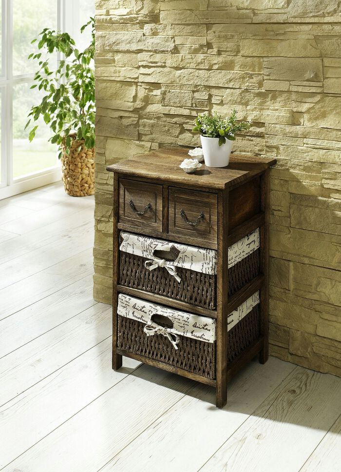 Regal mit Vintage-Oberfl&auml;che BRAUN