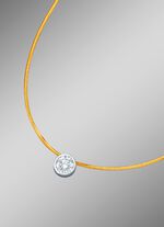 Solit&auml;rhalskette mit lupenreinem Brillant 