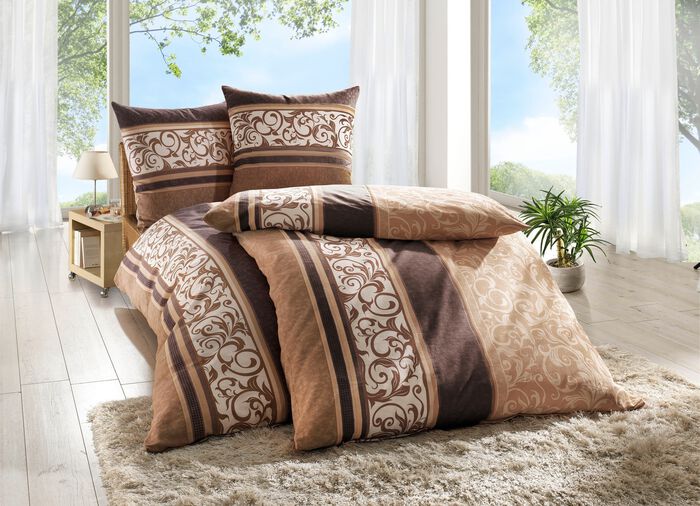 Renforc&eacute; Bettw&auml;sche-Garnitur aus dem Hause Dobnig BRAUN