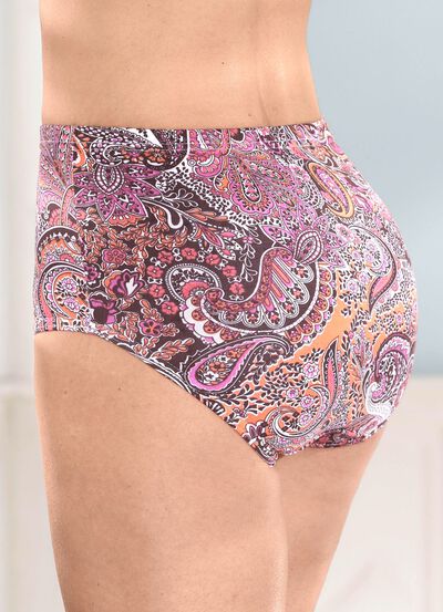 F&uuml;nferpack Slips mit Paisley-Dessin 