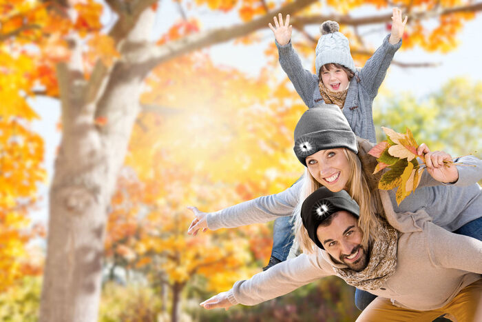 Modische Mütze mit integrierter, herausnehmbarer LED-Lampe ALTROSA