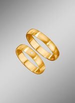 Klassischer, satinierter Trauring 