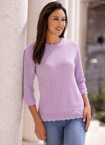 Pullover in Ajourdessin FLIEDER
