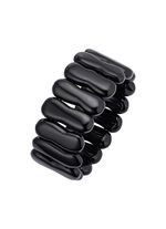 Elastisches Armband mit Onyx 