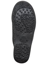 Zweierpack Pantoffeln aus gepunktetem Textilmaterial 1x BORDEAUX 1x SCHWARZ