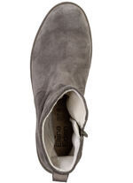 ELENA EDEN Stiefelette aus weichem Veloursleder SCHLAMM