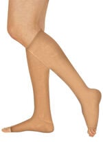 Wadenstr&uuml;mpfe mit offener Fu&szlig;spitze 