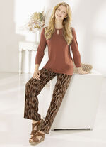 Hose in dezenter Streifendessinierung 