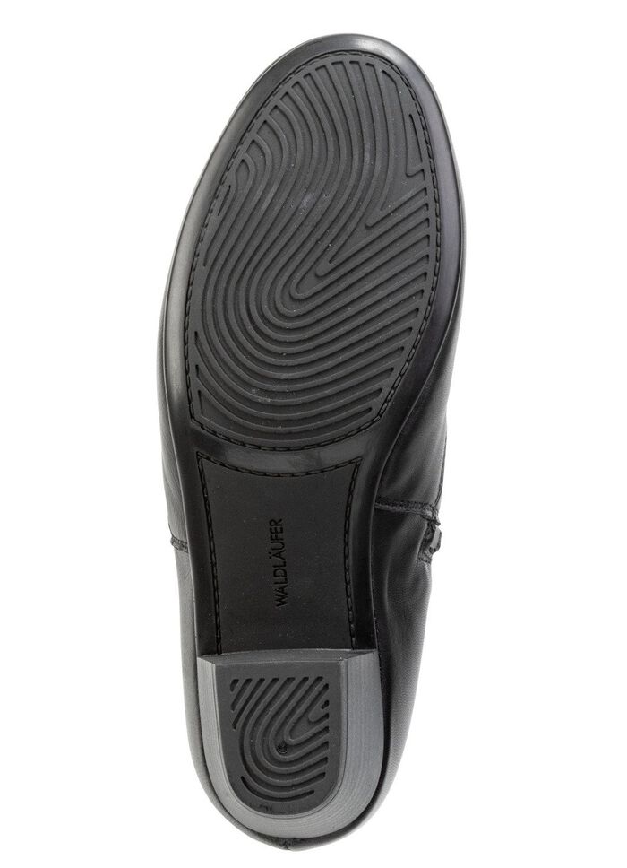 Waldl&auml;ufer, bequeme Damen-Stiefeletten, Weite K, mit herausnehmbarem Fu&szlig;bett SCHWARZ