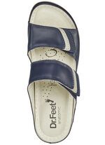 ELENA EDEN Pantolette mit Kontrast-Einsätzen MARINE