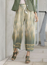 Plissee-Culotte mit geflochtenem Bindeband 