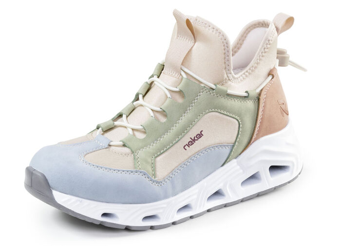 Rieker, stylische Damen-Boots, Weite G, mit herausnehmbarem Fußbett MULTICOLOR