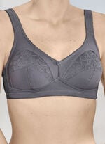 Zweierpack BH mit Spitzeneins&auml;tzen 1X GRAFIT, 1X PUDER