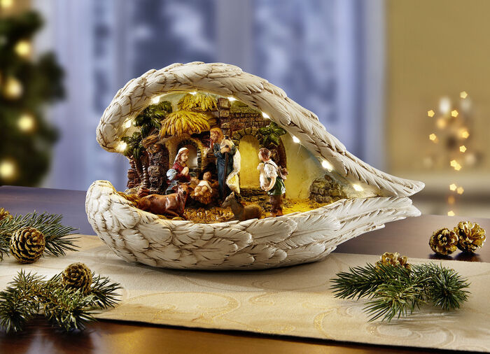 Beleuchteter Engelsflügel, batteriebetrieben 