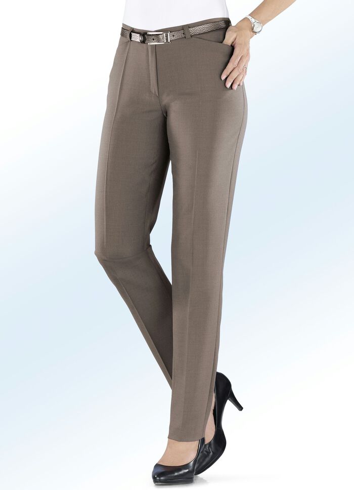 Hose mit Stretchbund MITTELBRAUN