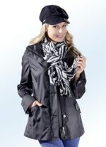 Jacke mit kontrastfarbenen Ziersteppnähten 