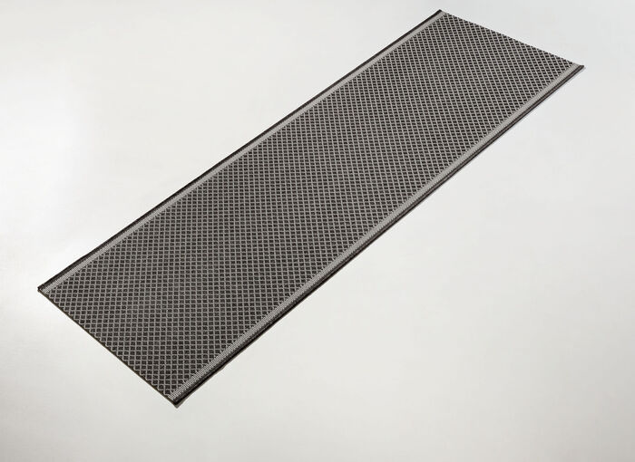 Flache Läufer in Sisaloptik nach Wunschmaß ANTHRAZIT