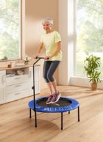 Trampolin mit h&ouml;henverstellbarer Griffstange 