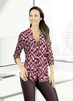 Shirtbluse mit Stehkragen 