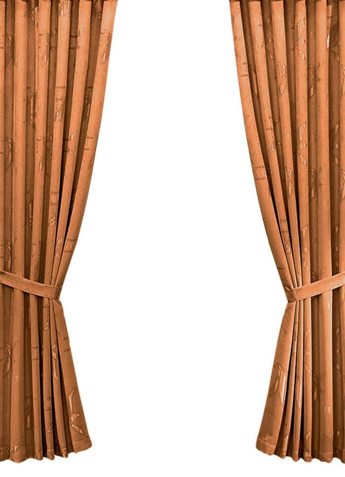 &Uuml;bergardinen-Garnitur mit Universalschienenband BRAUN