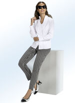 Hose in aparter Streifen-Dessinierung 