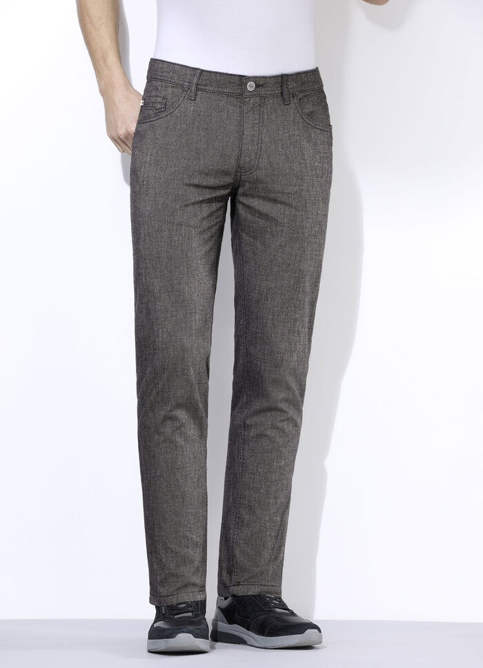 "Redpoint"-Hose in Wolloptik in 3 Farben DUNKELGRAU MELIERT