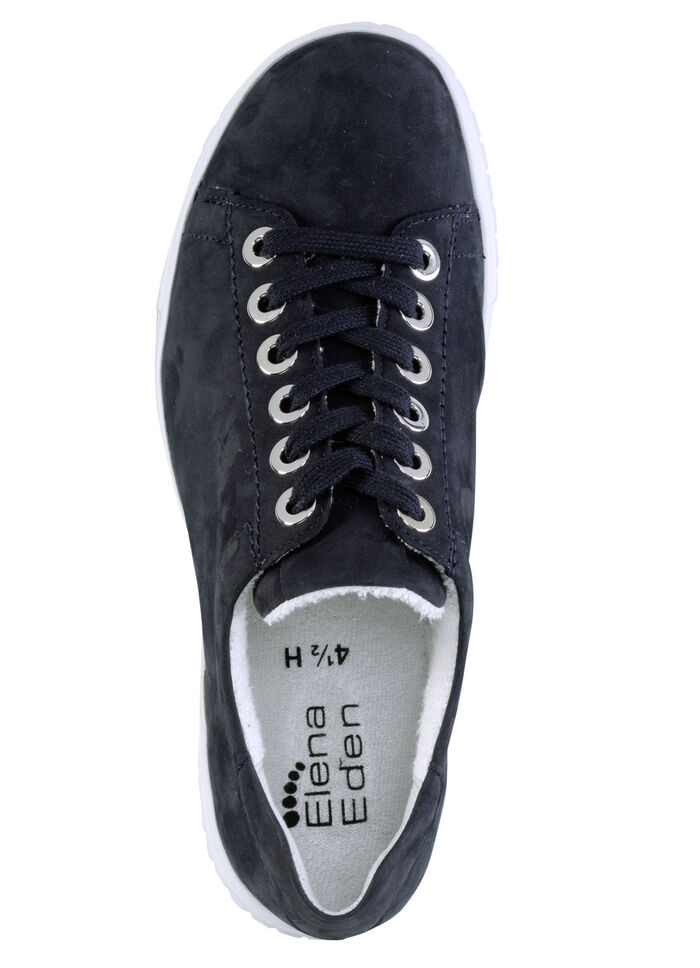 ELENA EDEN Sneaker aus Nubukleder DUNKELBLAU