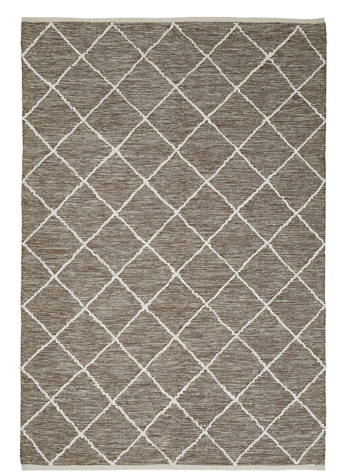 Moderne Br&uuml;cken und Teppiche aus 100% Baumwolle BRAUN