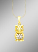 S&uuml;&szlig;er Eulen-Anh&auml;nger mit Zirkonia 