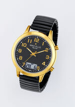 Funk-Herrenuhr mit Diamant von Mike Ellis New York 