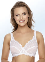 Viania B&uuml;gel-BH mit Stickereispitze WEISS